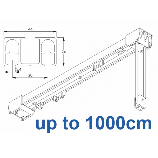 6370  Satin Silver up to 1000cm Complete