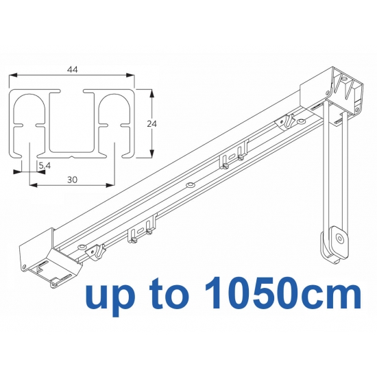 6370  Satin Silver up to 1050cm Complete