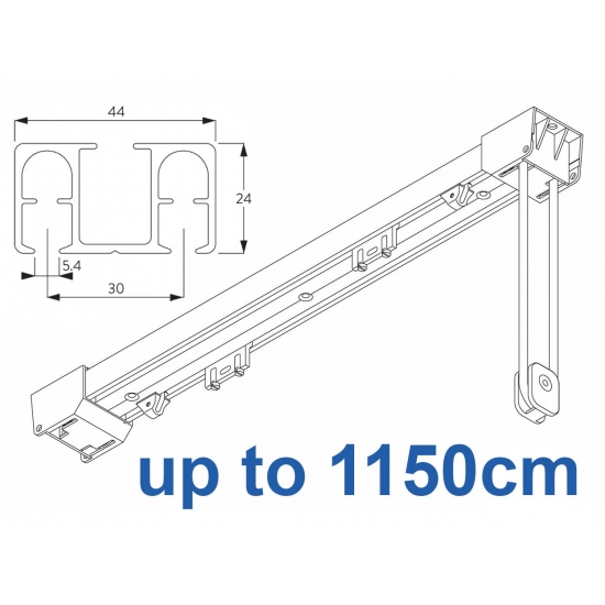 6370  Satin Silver up to 1150cm Complete