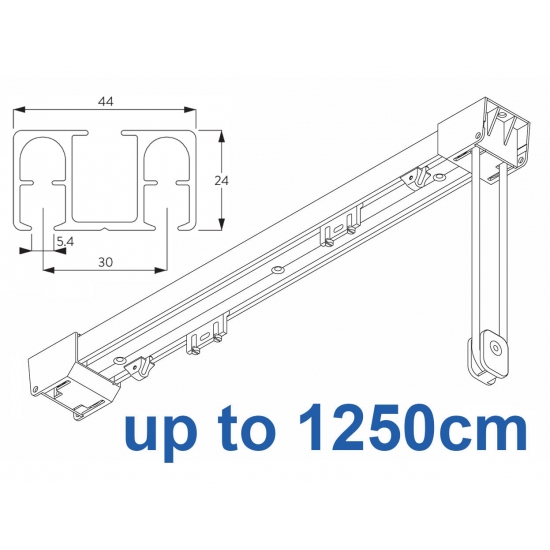 6370  Satin Silver up to 1250cm Complete