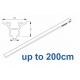 6820 Hand operated & 6820 Wave hand operated (White only) up to 200cm Complete