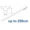 6820 Hand operated & 6820 Wave hand operated (White only) up to 250cm Complete