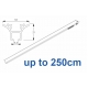 6820 Hand operated & 6820 Wave hand operated (White only) up to 250cm Complete