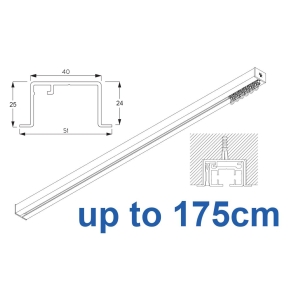 6970 Hand Operated recess & 6970 Wave Hand Operated, recess system, White or Black. up to 175cm Complete