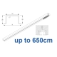 6970 Hand Operated recess & 6970 Wave Hand Operated, recess system, White or Black. up to 650cm Complete