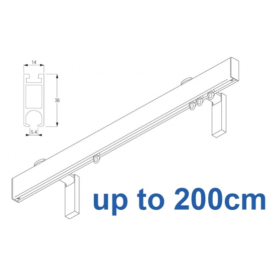 7605 (6100M) Silver, Black, White, Matt White up to 200cm complete