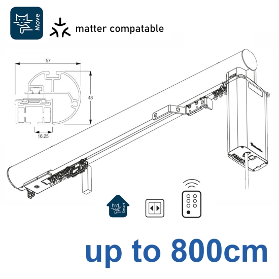 7650-(6150M)-5600 50mm Electric Metropole with 5600 system, up to 800cm complete