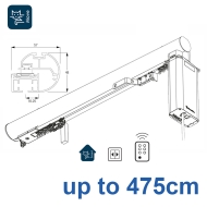 7650-(6150M)-5600 50mm Electric Metropole with 5600 system, Anodic Grey, Antique Bronze, Bronze, Slate Grey, Taupe up to 475cm complete 7650-(6150M)-5600 50mm Electric Metropole with 5600 system, Anodic Grey, Antique Bronze, Bronze, Slate Grey, Taupe up to 475cm complete