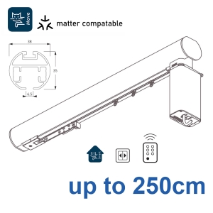 7670 38mm Electric Metropole and Metropole Wave up to 250cm complete