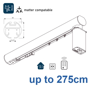 7670 38mm Electric Metropole and Metropole Wave up to 275cm complete
