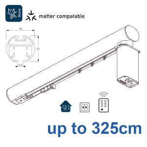 7670 38mm Electric Metropole and Metropole Wave up to 325cm complete