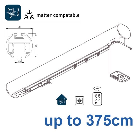 7670 38mm Electric Metropole and Metropole Wave up to 375cm complete
