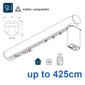 7670 38mm Electric Metropole and Metropole Wave up to 425cm complete
