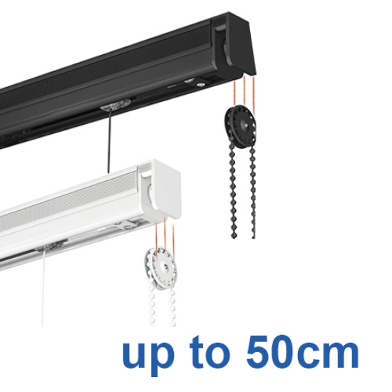 Elite Breakaway Chain Operated Roman Blind system up to 50cm Complete Elite Breakaway Chain Operated Roman Blind system up to 50cm Complete