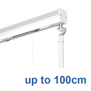 Elite Crank Operated Roman Blind system up to 100cm Complete