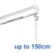 Elite Crank Operated Roman Blind system up to 150cm Complete