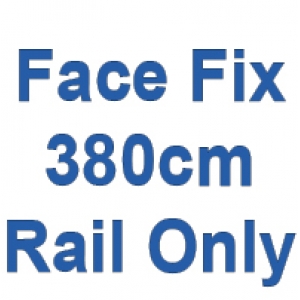 380cm Discreet Face Fix rail only
