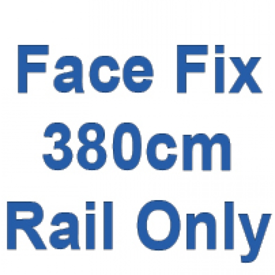 380cm Discreet Face Fix rail only