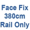 380cm Discreet Face Fix rail only