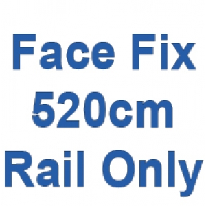 520cm Discreet Face Fix rail only