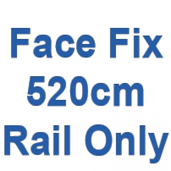 520cm Discreet Face Fix rail only