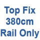 380cm Discreet Top Fix rail only