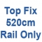 520cm Discreet Top Fix rail only