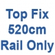 520cm Discreet Top Fix rail only