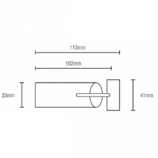 Fused Barrel 102mm Finial for Metroflat (Discontinued June 2022) (Each)