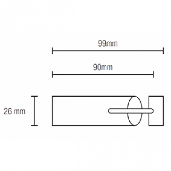 Fused Barrel 91mm Finial for 23mm pole (Each) (Discontinued June 2022)