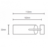Fused Barrel 101mm Finial for 30mm pole (Each) (Discontinued June 2022) Fused Barrel 101mm Finial for 30mm pole (Each) (Discontinued June 2022)
