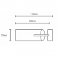 Fused Barrel 101mm Finial for 30mm pole (Each) (Discontinued June 2022)