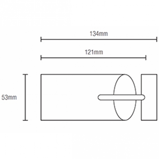 Fused Barrel 121mm Finial for 50mm pole (Each) (Discontinued June 2022)