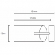 Fused Barrel 121mm Finial for 50mm pole (Each) (Discontinued June 2022)