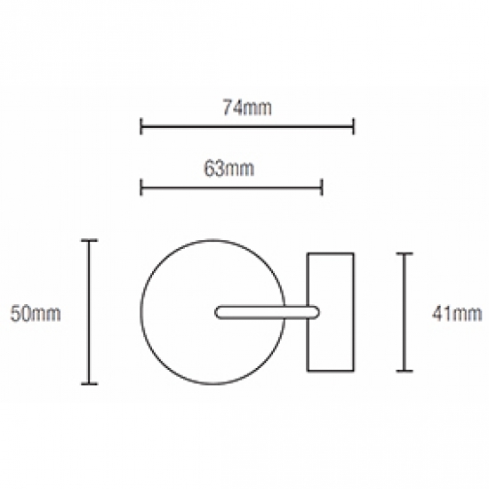 Fused Ball 63mm Finial for Metroflat (Discontinued June 2022) (Each)