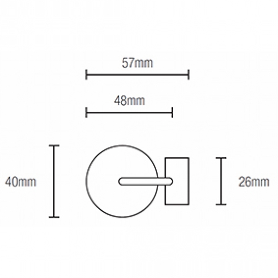 Fused Ball 51mm Finial for 23mm pole (Each)