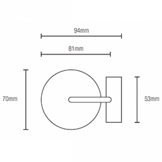 Fused Ball 84mm Finial for 50mm pole (Each) (Discontinued June 2022)