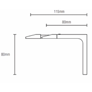 Maxi adjustable Bracket in White, Second hand (Each) Maxi adjustable Bracket in White, Second hand (Each)