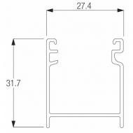 Headrail Profile (per metre) Headrail Profile (per metre)