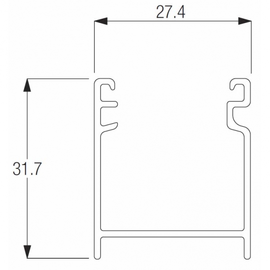 Headrail Profile (per metre)