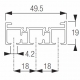 Profile 3 channel white Profile 3 channel white