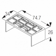End Fix Bracket in white End Fix Bracket in white