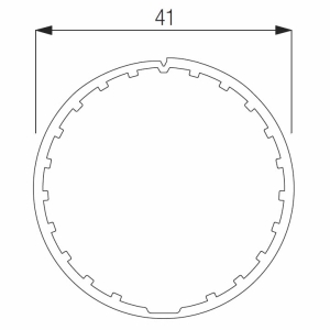 Profile Tube (41mm) Pre May 2023 (Price per Metre)