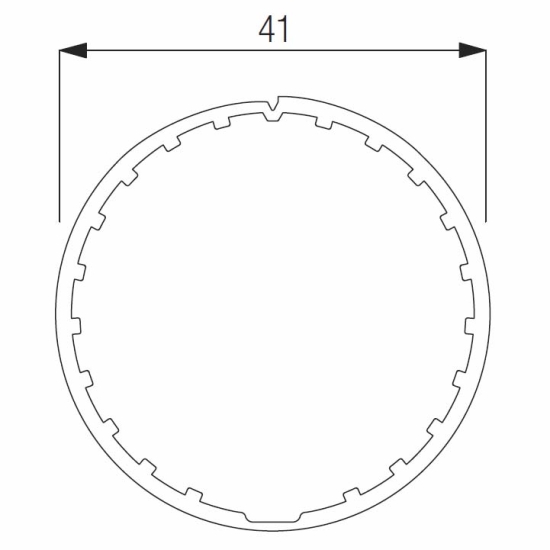 Profile Tube (41mm) Pre May 2023 (Price per Metre)