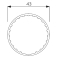 Profile Tube (43mm) (Price per Metre)