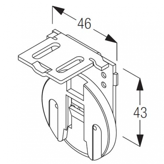 Support bracket click side (Each)