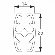 Bottom bar oval (per metre) Bottom bar oval (per metre)