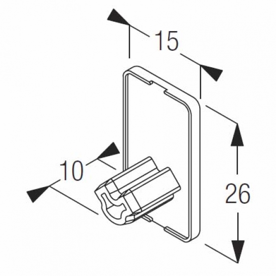 End cover rectangle (Each)