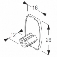 End cover oval (Each) End cover oval (Each)