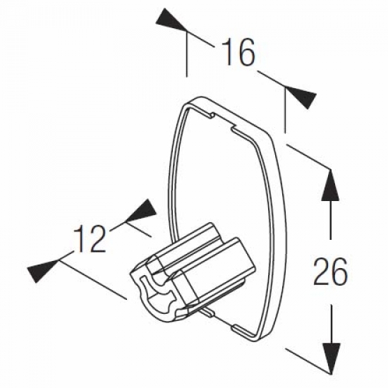 End cover oval (Each)